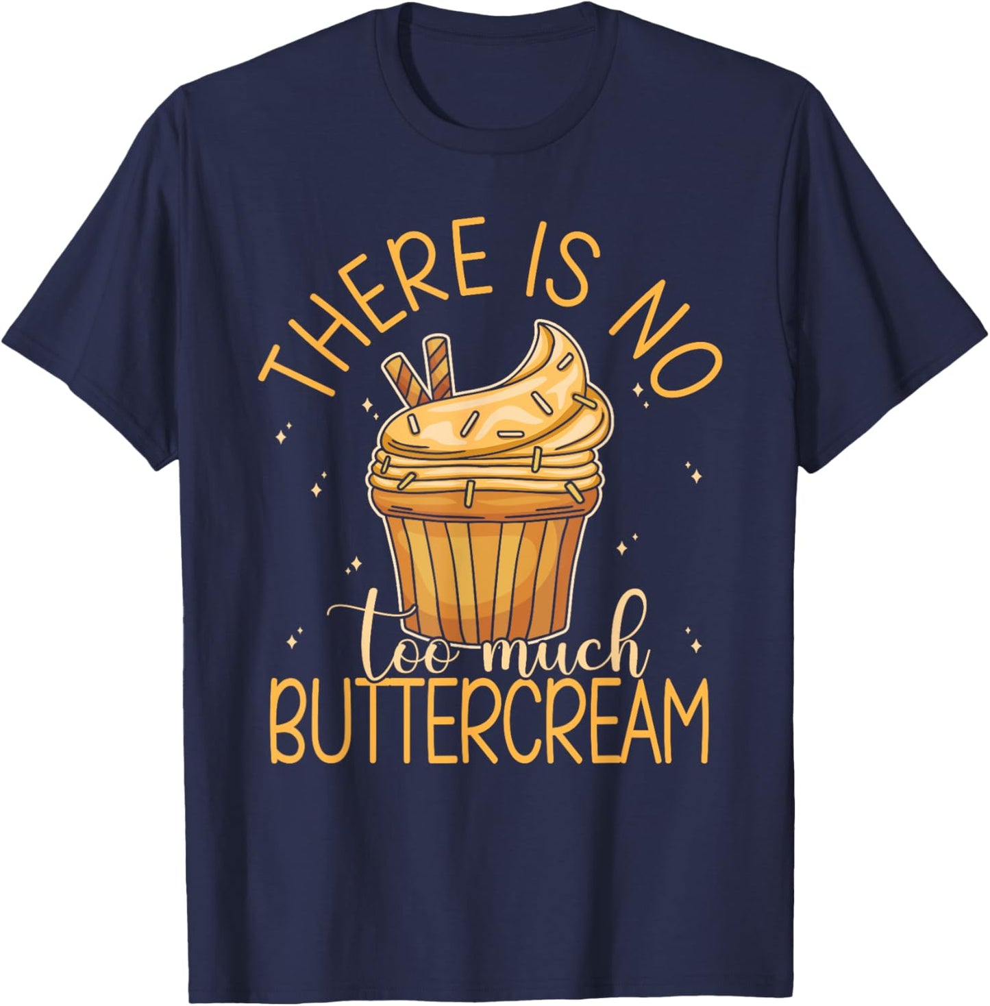 Buttercream Cupcake T-Shirt - T-Shirt | Navy