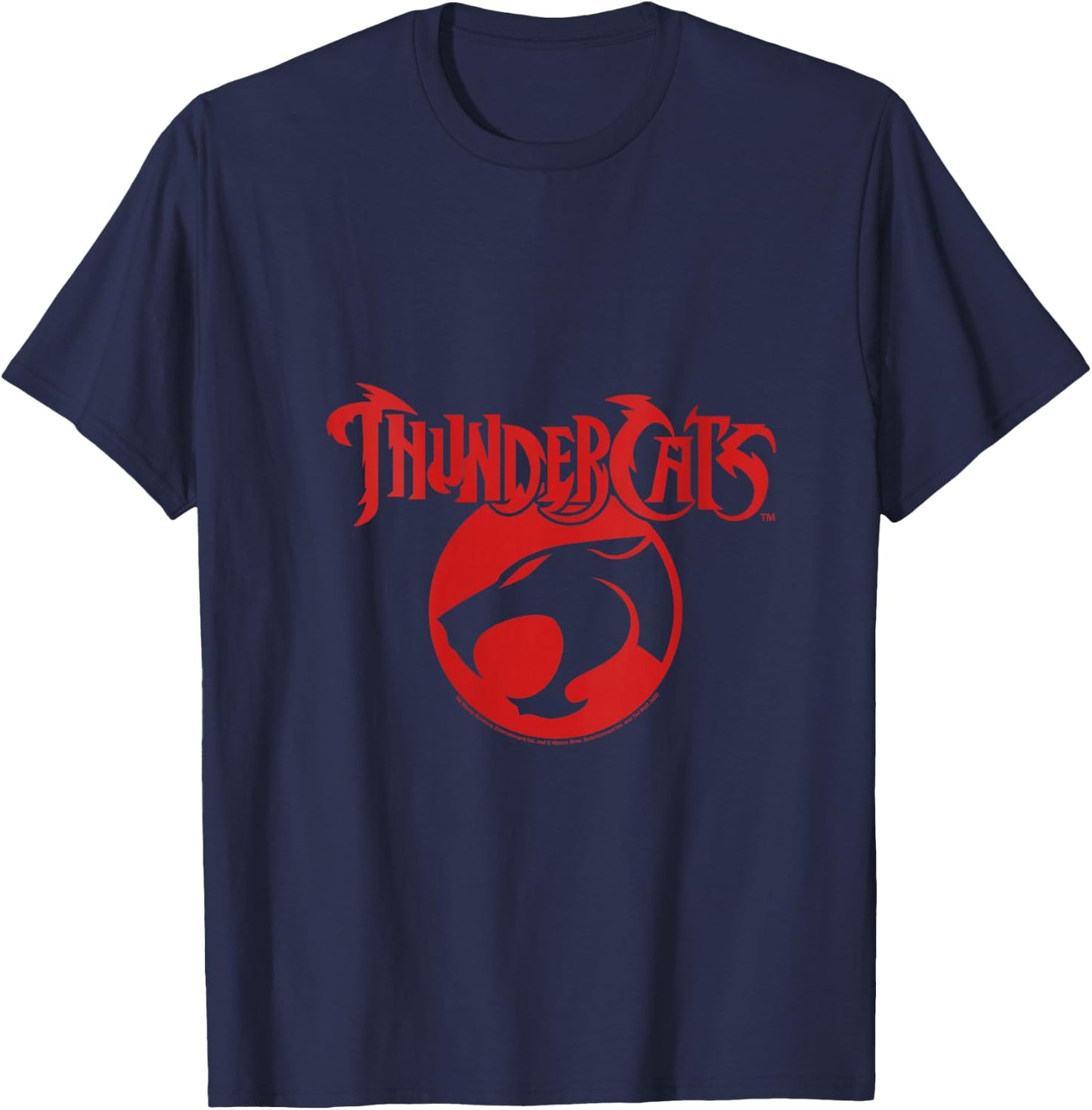 Thundercats Red Vintage Classic Logo V-Neck T-Shirt - T-Shirt | Navy