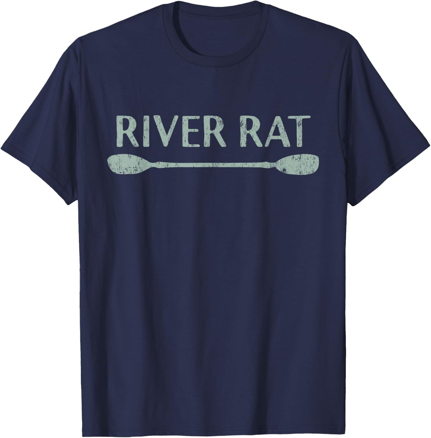 River Rat Shirt, Kayaking and Canoeing Shirt, Outdoors T-Shirt - T-Shirt | Navy
