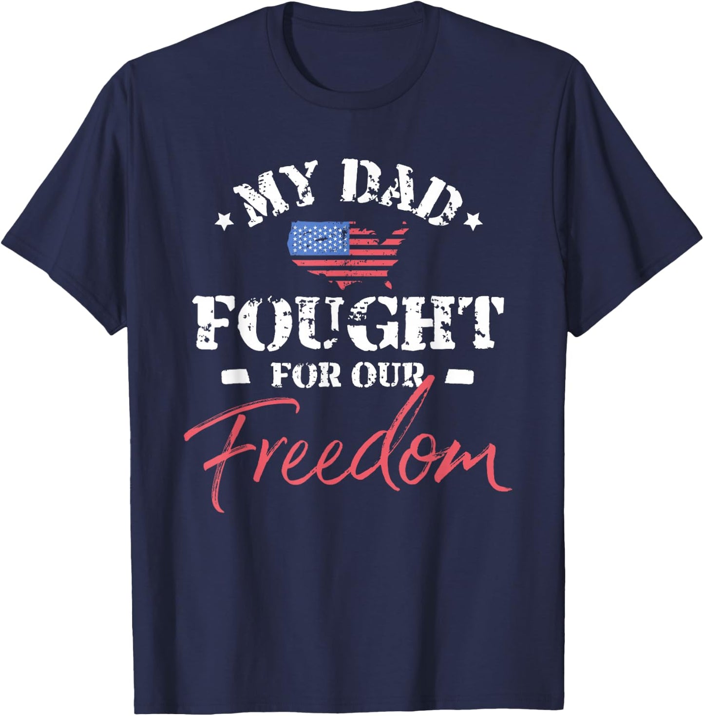 My Dad Is a Veteran T-Shirt - T-Shirt | Navy