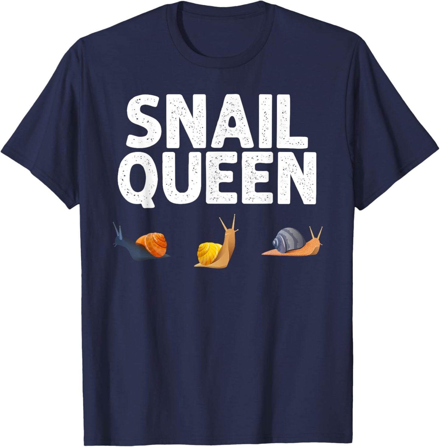 Snails Design Grandma Slow Gastropod Slug Lovers T-Shirt - T-Shirt | Navy