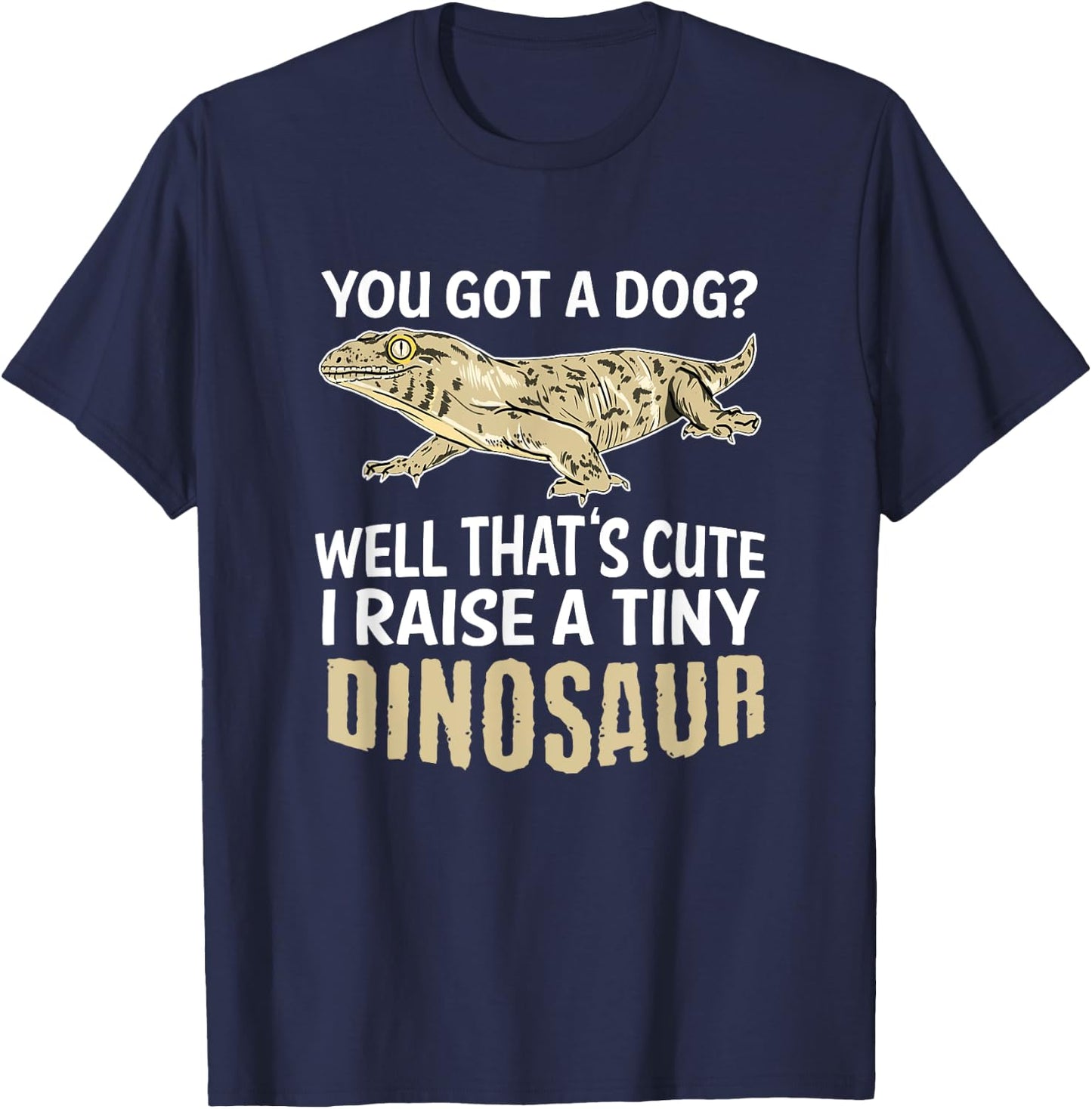 Leachie Gecko New Caledonian Giant Gecko Gift Lizard Reptile T-Shirt - T-Shirt | Navy