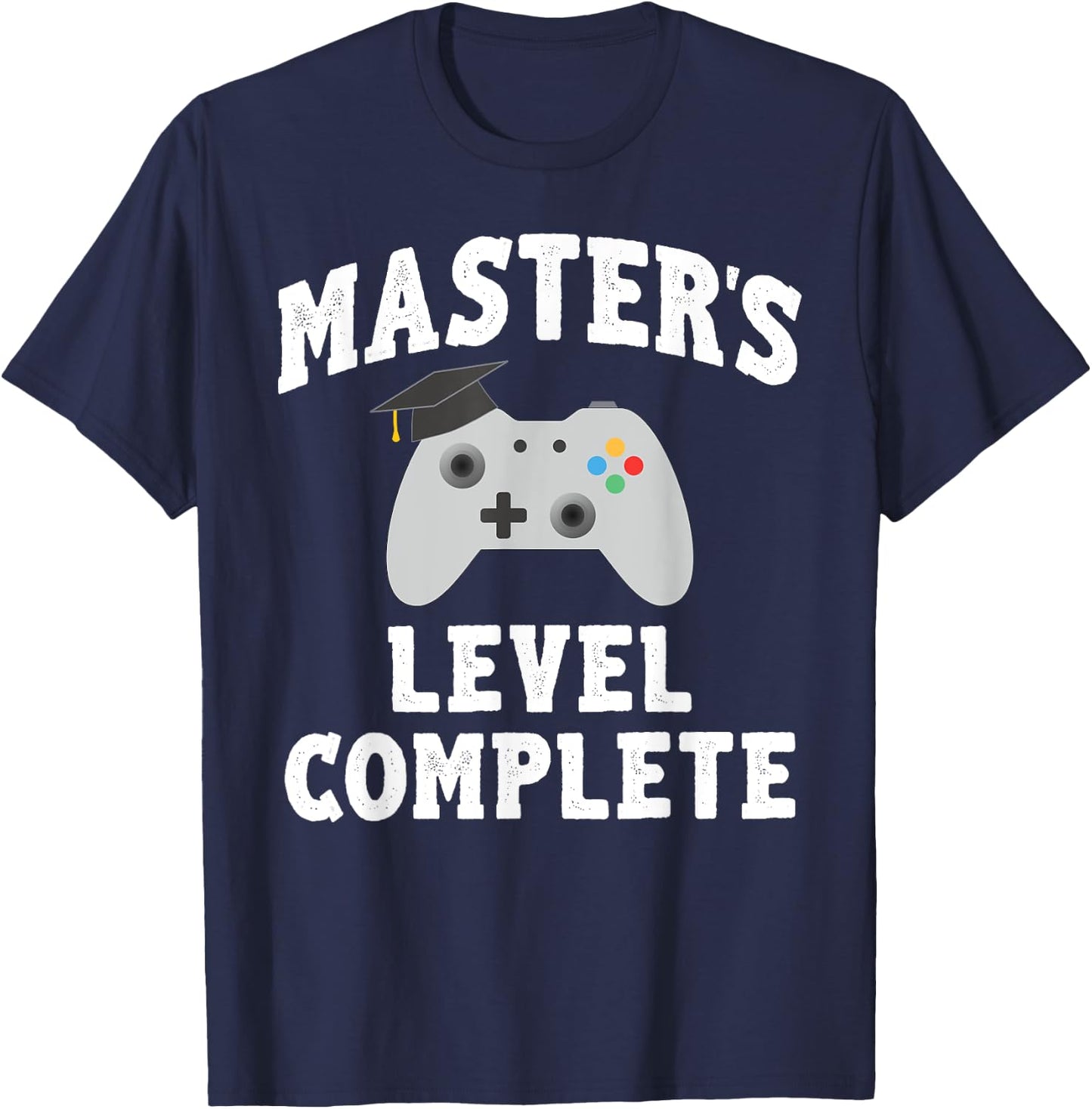 Master's Gamer Graduate Class of 2025 Graduation T-Shirt - T-Shirt | Navy