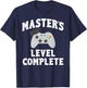 Master's Gamer Graduate Class of 2025 Graduation T-Shirt - T-Shirt | Navy