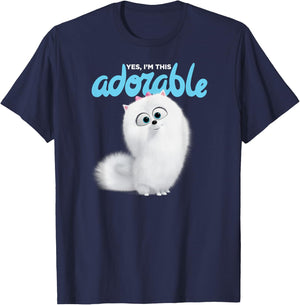 The Secret Life of Pets 2 Gidget Yes I'm This Adorable T-Shirt - T-Shirt | Navy