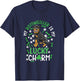 My Rottweiler is My Lucky Charm paw dog st Patrick's day Men Women Kids T-Shirt - T-Shirt | Navy