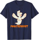 Poultrygeist Funny Chicken Ghost Pun T-Shirt - T-Shirt | Navy