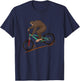 Funny Bigfoot Mountain Bike Downhill MTB Mountain Biking T-Shirt - T-Shirt | Navy