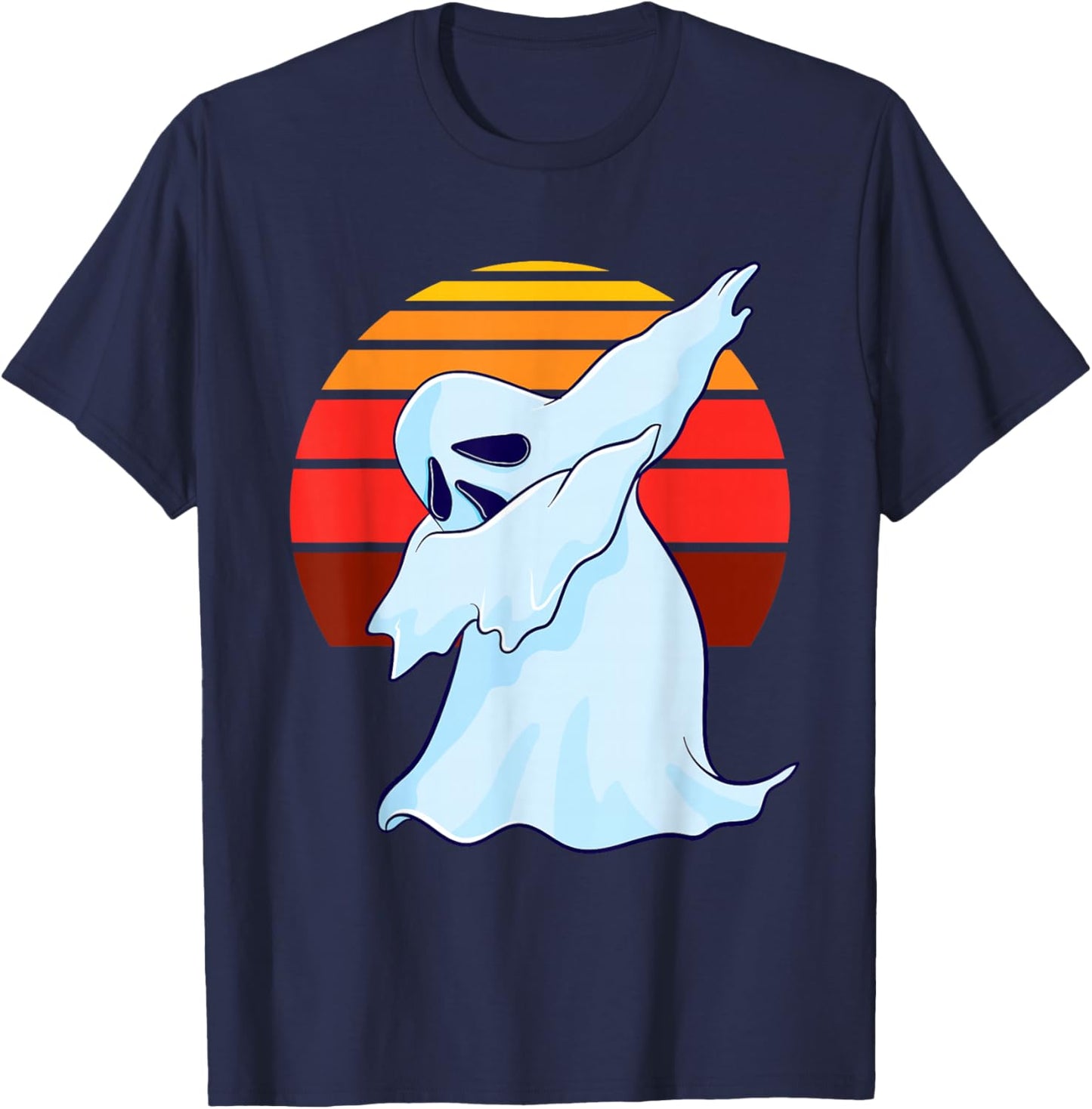 Dabbing Ghost Hunting Halloween Paranormal Investigator T-Shirt - T-Shirt | Navy