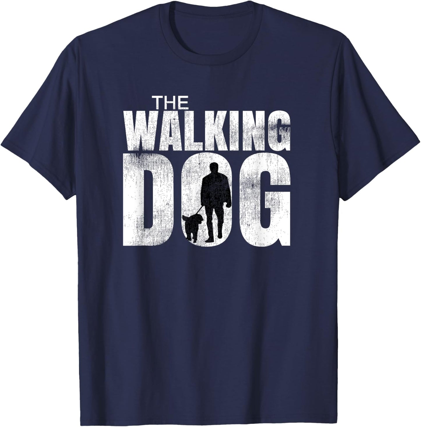Funny The Walking Dog Dead Dog Walking Gift Women Kids T-Shirt - T-Shirt | Navy