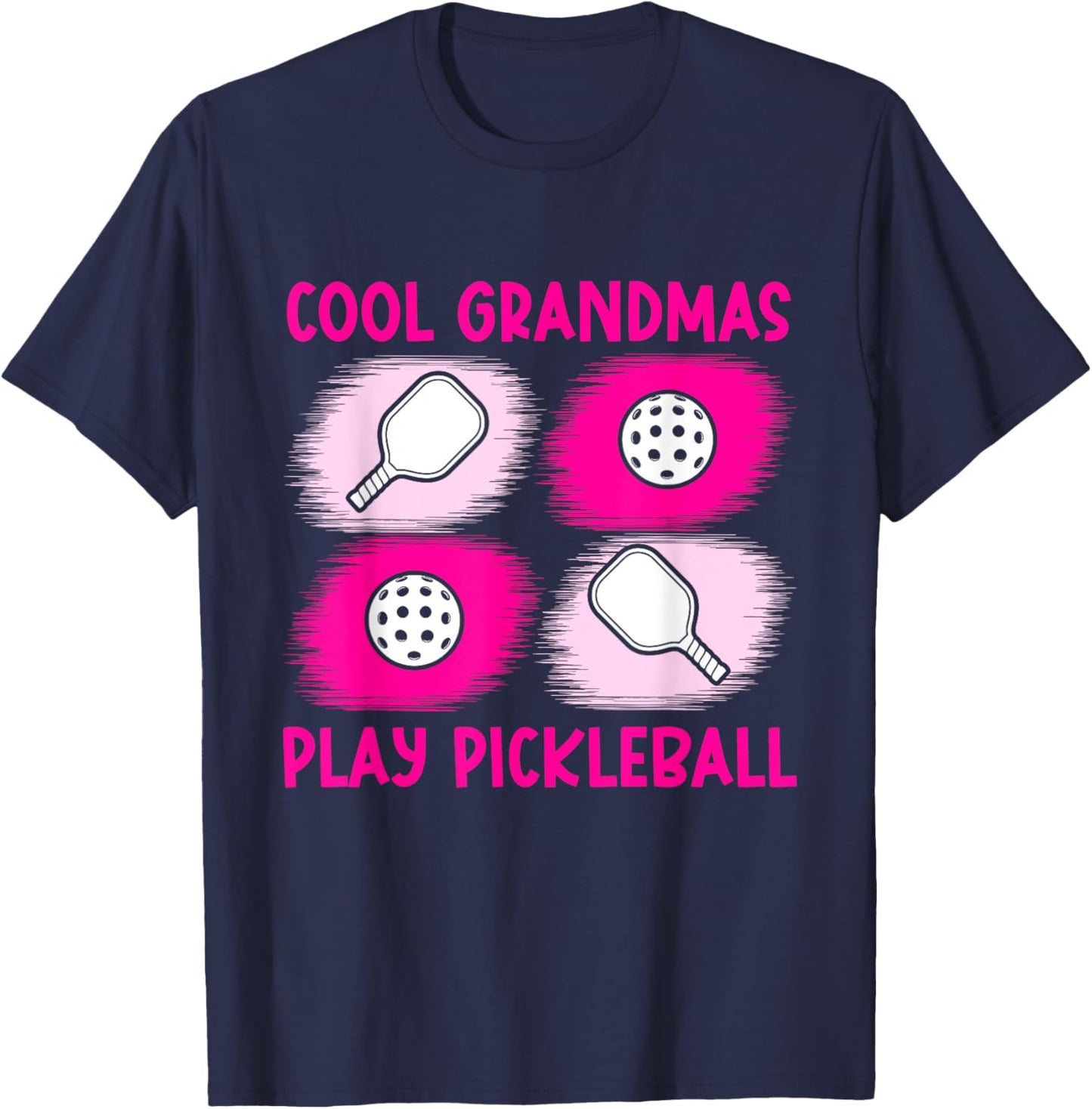 Cool Grandmas Play Pickleball Pickleball Grandma T-Shirt - T-Shirt | Navy