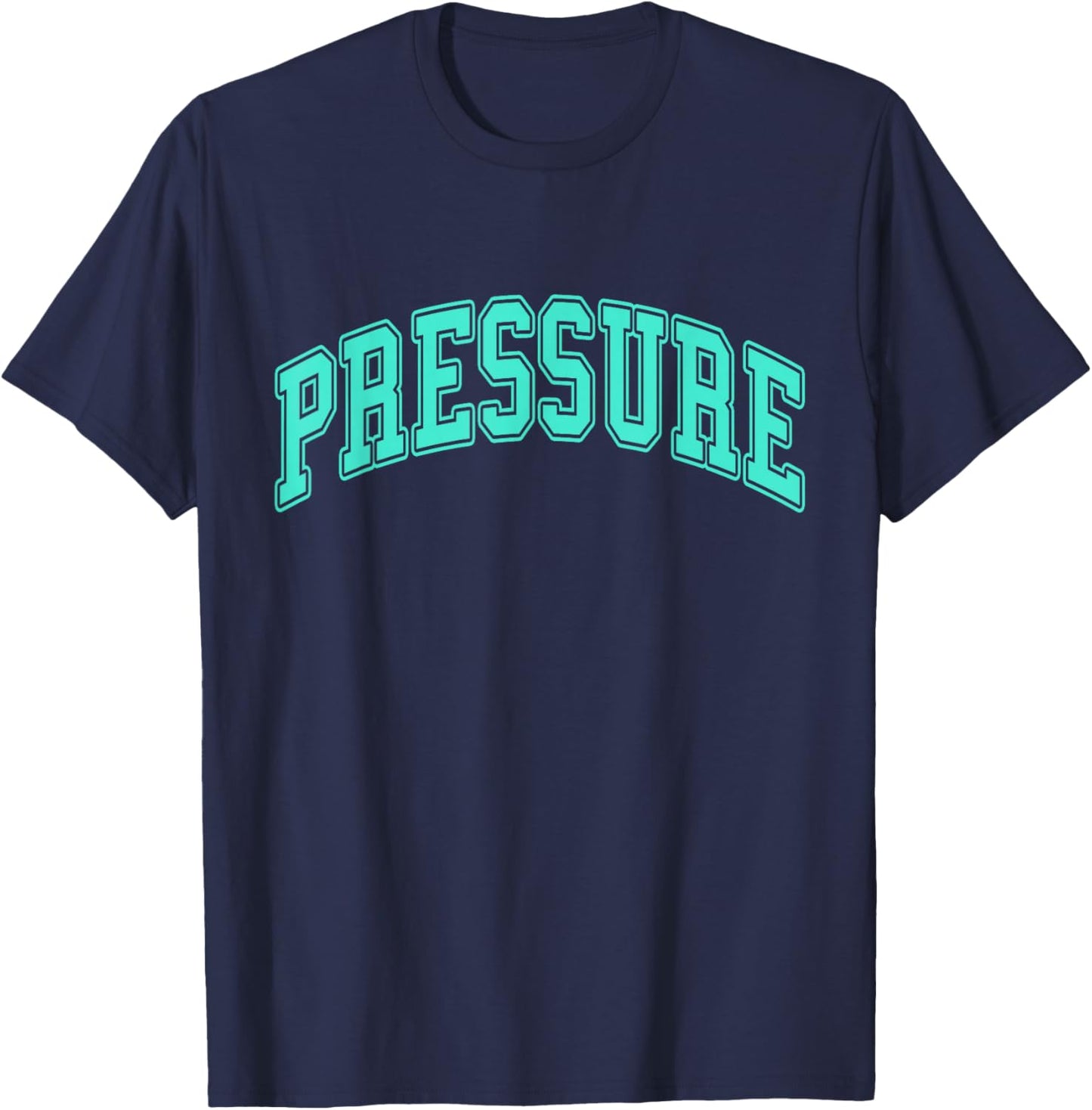 Light Teal Aqua Pressure Light Teal Aqua Color Graphic T-Shirt - T-Shirt | Navy