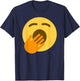 Yawning Face T-Shirt - T-Shirt | Navy