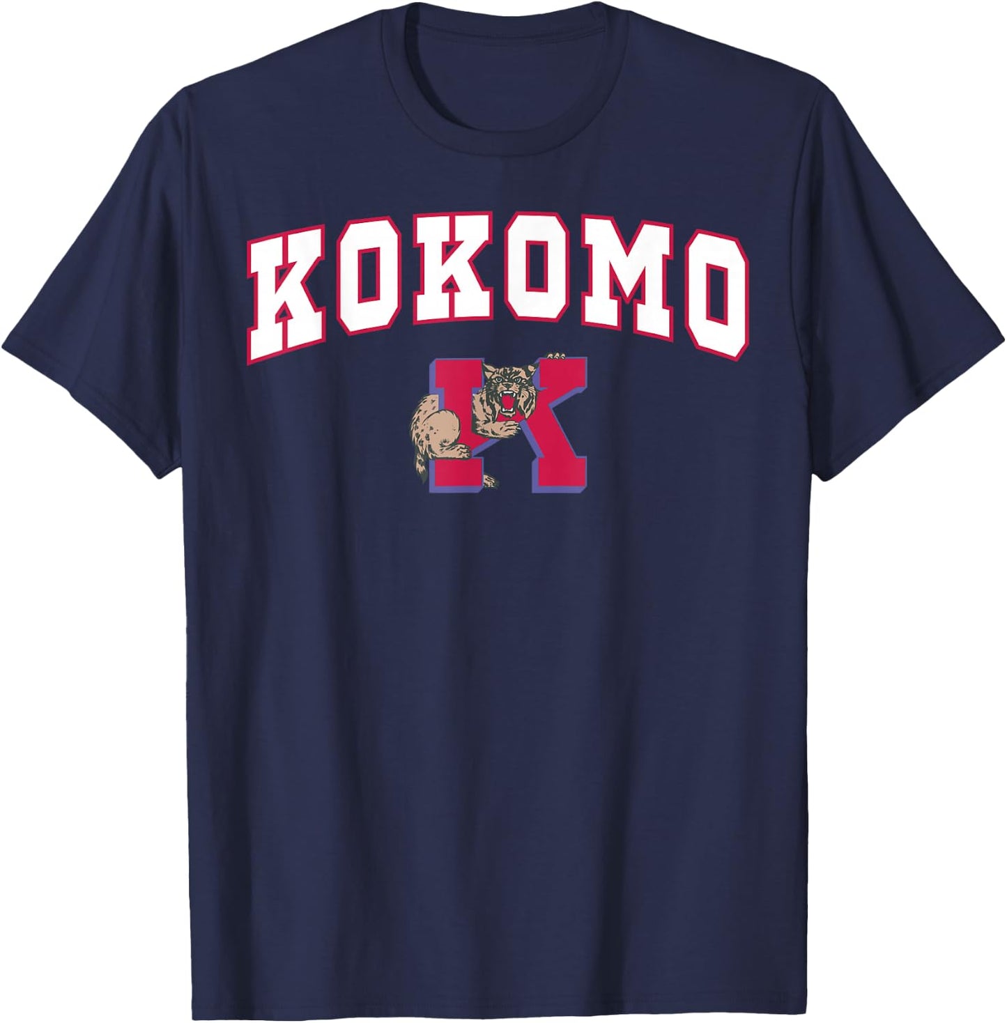 Kokomo High School Wildkats C2 T-Shirt - T-Shirt | Navy
