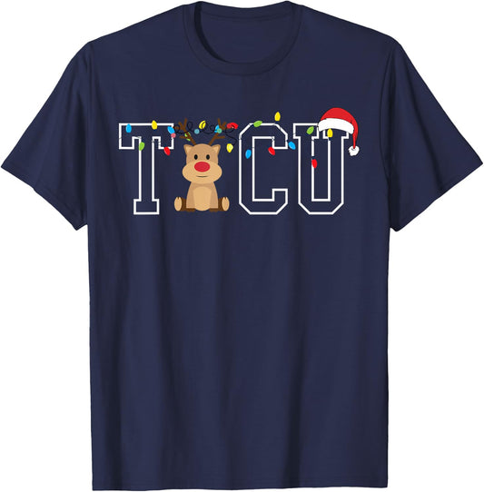 TICU Trauma Intensive Care Nurse Christmas Reindeer Costume T-Shirt - T-Shirt | Navy