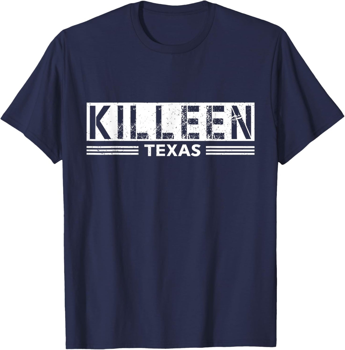 Retro Killeen Texas State Men Women T-Shirt - T-Shirt | Navy