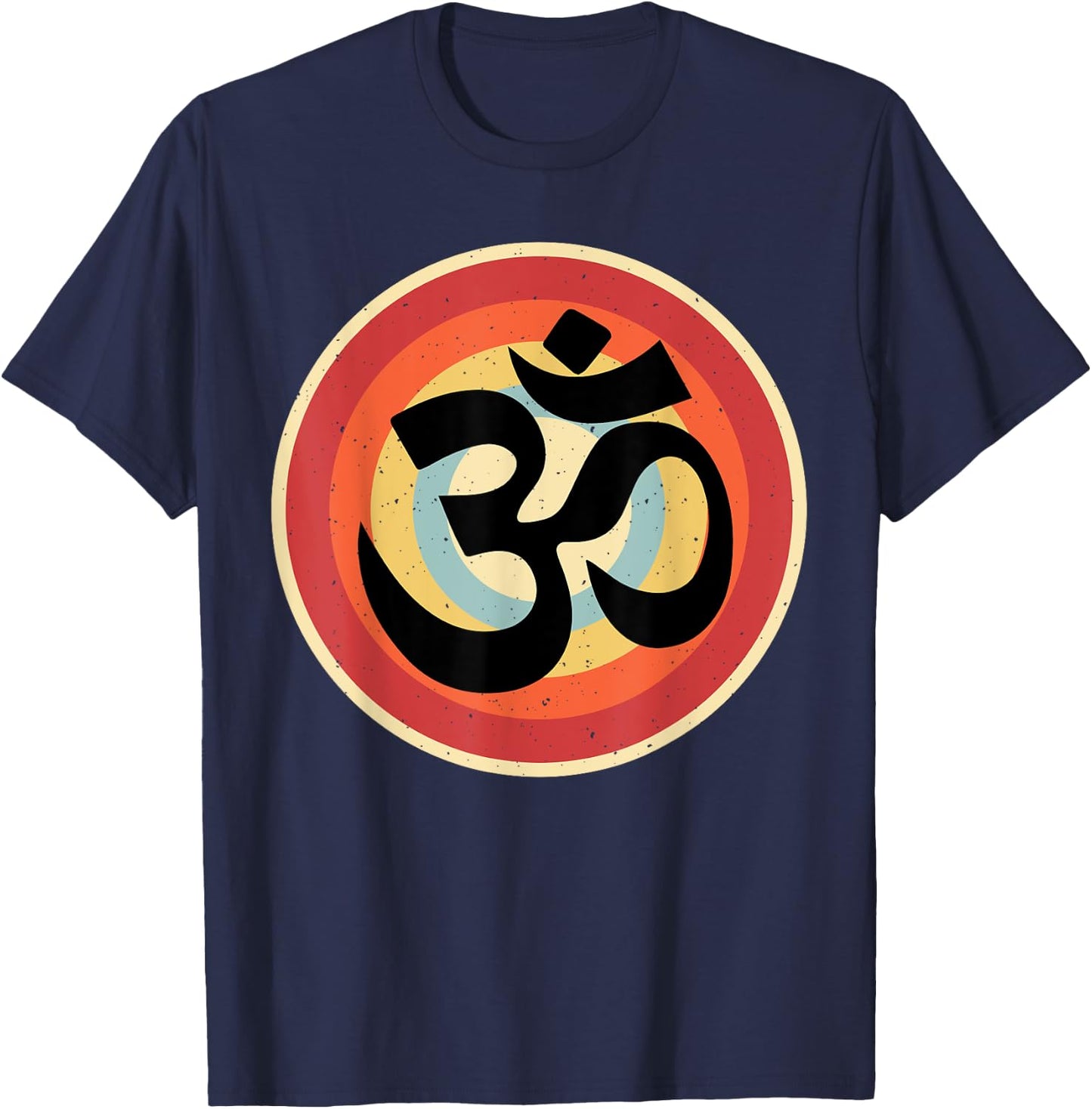 Om Symbol Namaste Aum Ohm Hindu Zen Tantra Yoga Day T-Shirt - T-Shirt | Navy