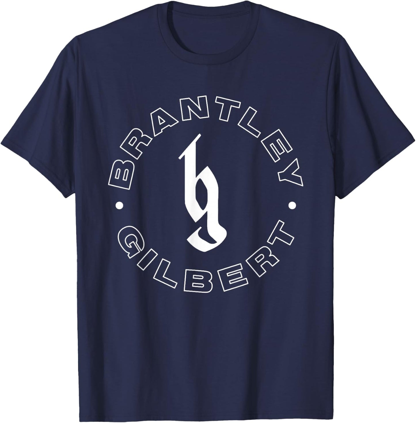 Brantley Gilbert - Circle Logo T-Shirt - T-Shirt | Navy