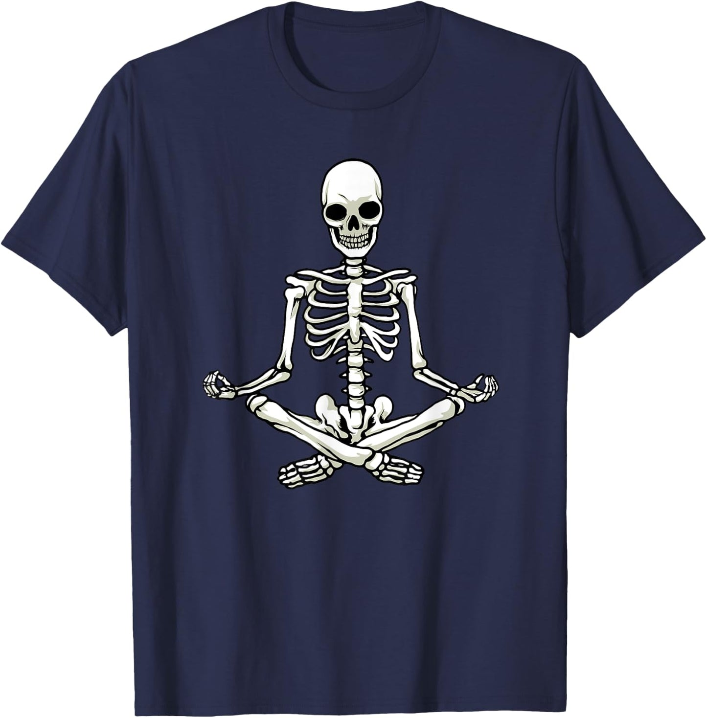 Yoga Skeleton T-Shirt - T-Shirt | Navy