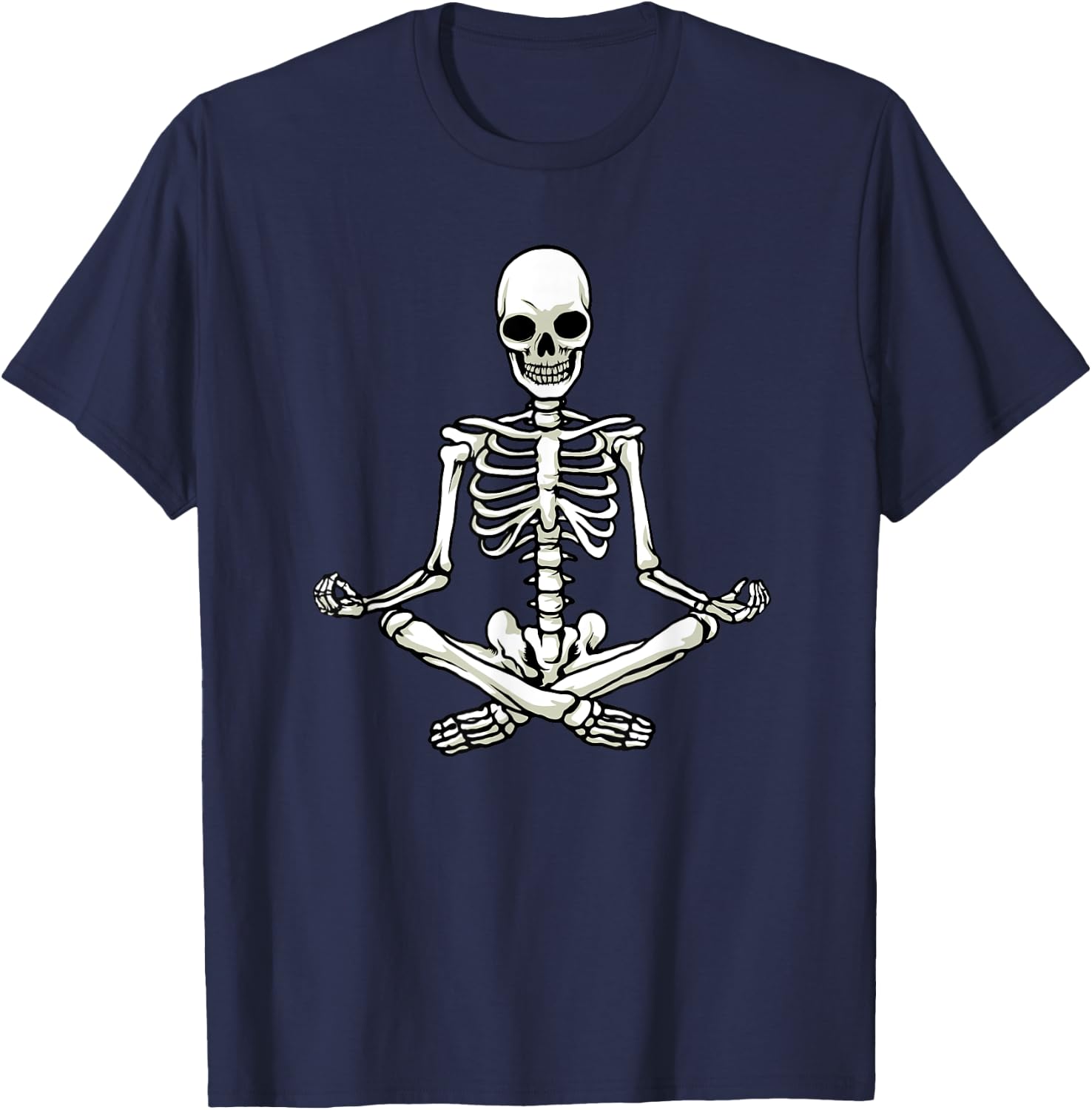 Yoga Skeleton T-Shirt - T-Shirt | Navy