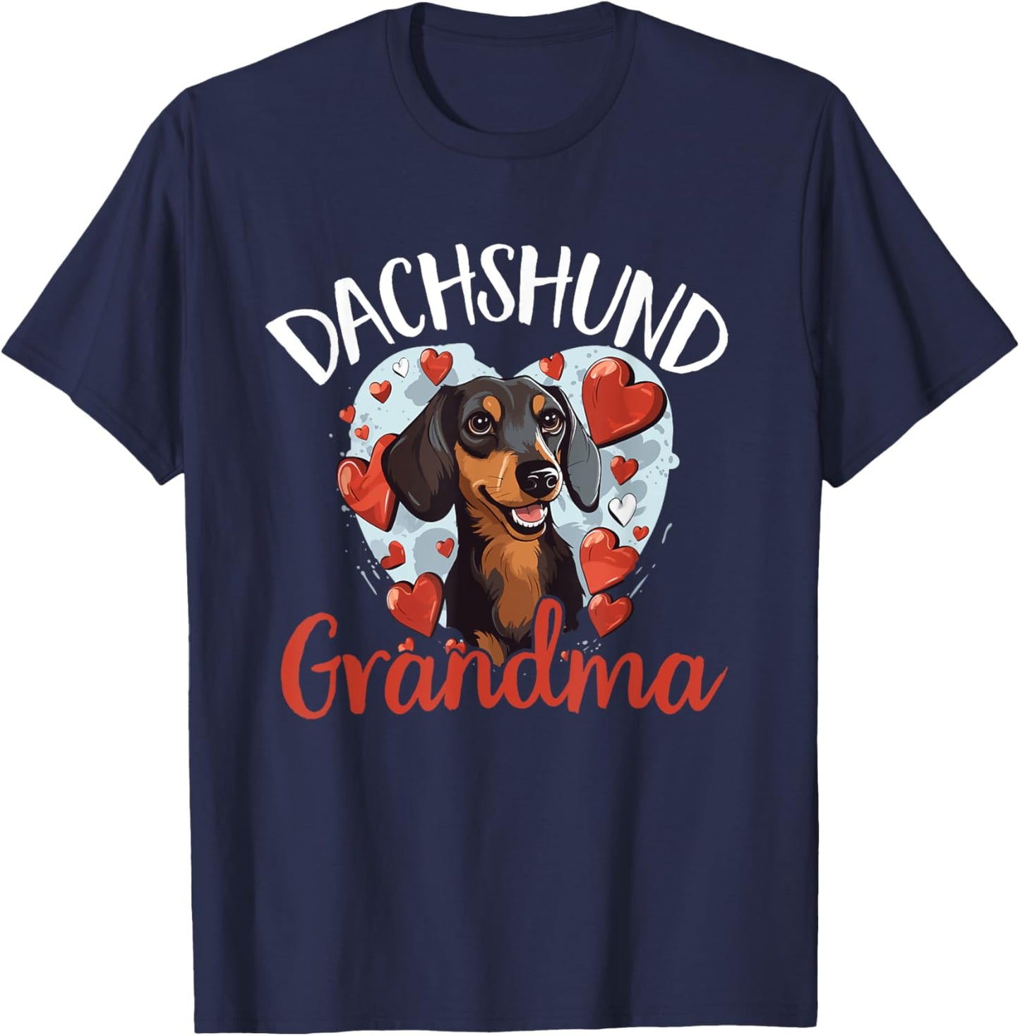 Dachshund wiener sausage dog Dachshund Grandma T-Shirt - T-Shirt | Navy