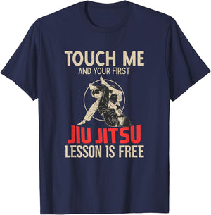 Jiu-Jitsu Martial Arts Clothes Jiu-Jitsu Sayings - -Adults, Black, Small, Short Sleeve T-Shirt - T-Shirt | Navy