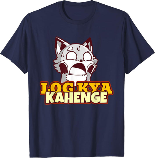 Funny Desi Log Kya Kahenge Sarcastic Bollywood T-Shirt - T-Shirt | Navy