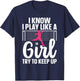Funny Soccer Art Girls Soccer Player Soccer Lover T-Shirt - T-Shirt | Navy