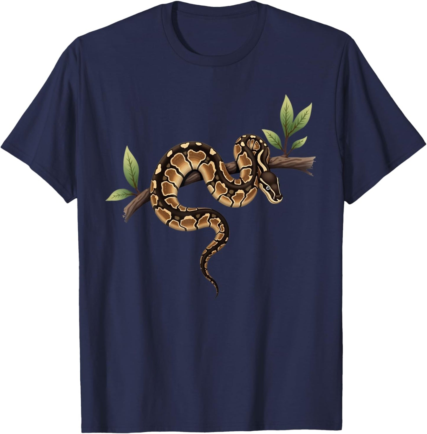 Funny Ball Python Lover Reptile Keeper Pet Owner Snake T-Shirt - T-Shirt | Navy
