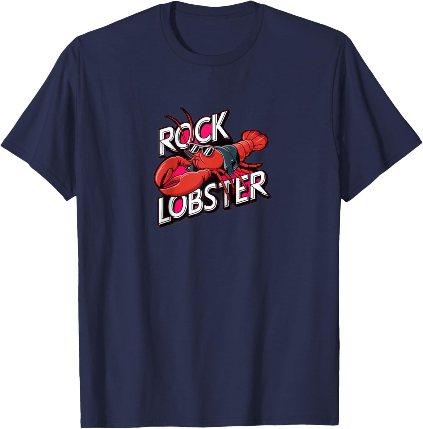 Rock Lobster Raglan Baseball T-Shirt - T-Shirt | Navy