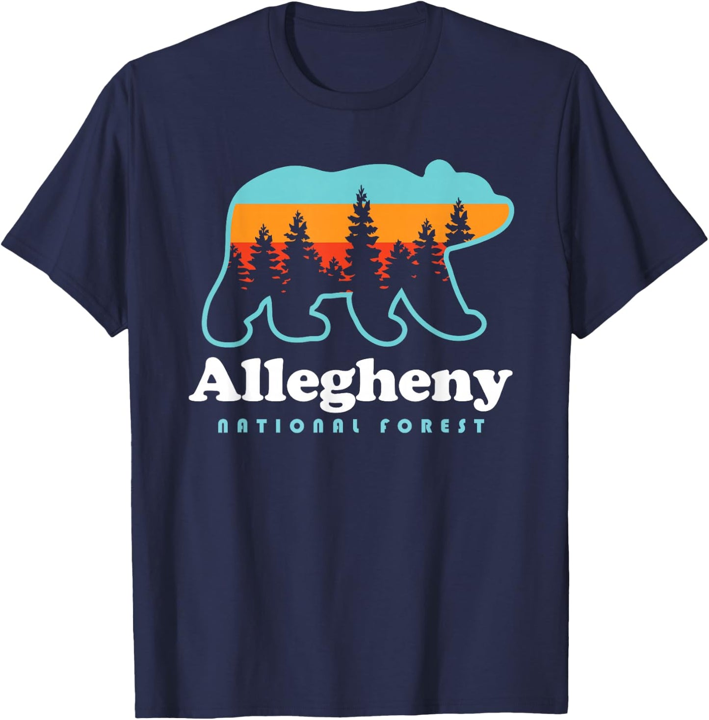 Allegheny National Forest Bear North Country Trail T-Shirt - T-Shirt | Navy