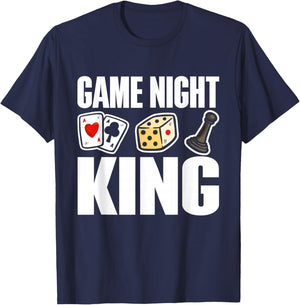 Game Night King Game Night T-Shirt - T-Shirt | Navy