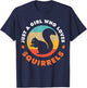 Just A Girl Who Loves Squirrels Funny Forest Animal Lovers T-Shirt - T-Shirt | Navy