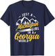 Just A Michigan Girl In A Georgia World Proud Michiganders T-Shirt - T-Shirt | Navy