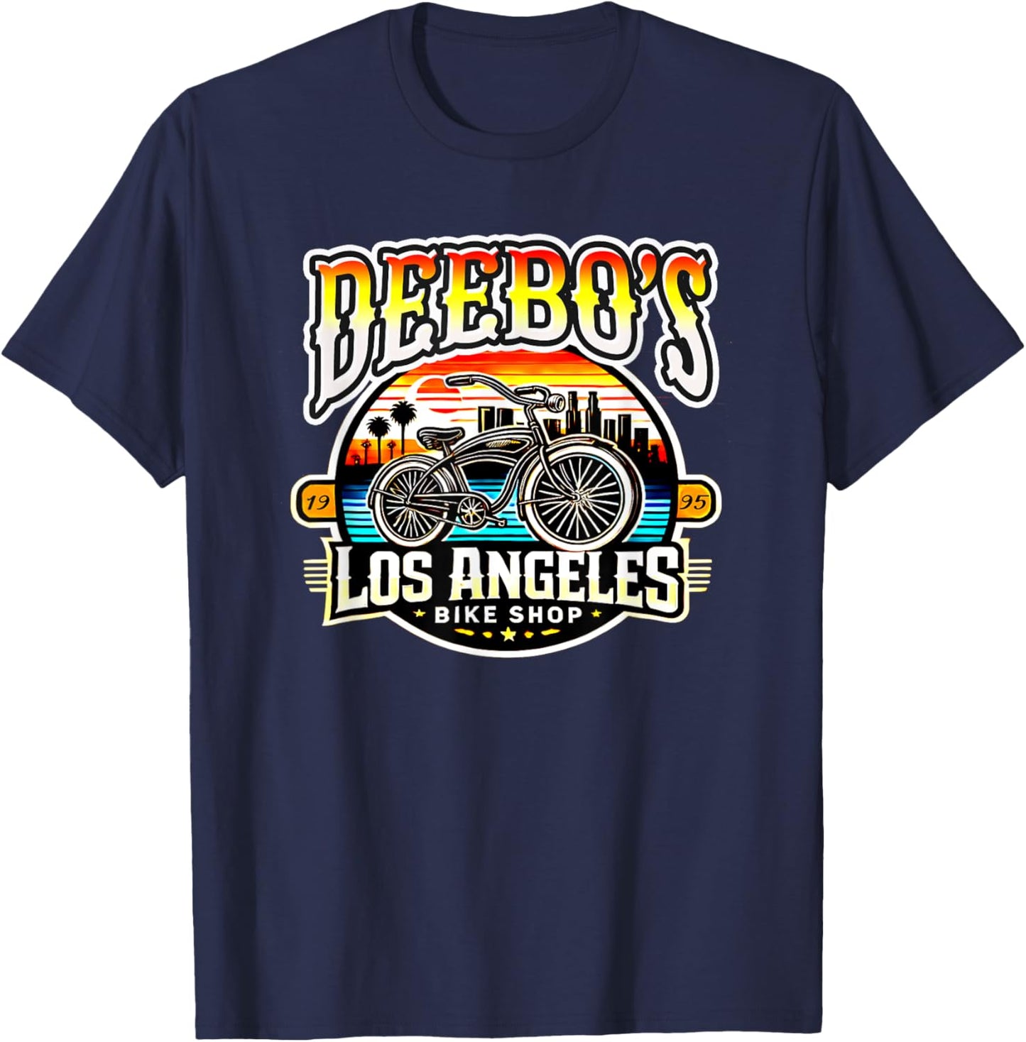Deebo's Los Angeles Bike Shop Cycling T-Shirt - T-Shirt | Navy