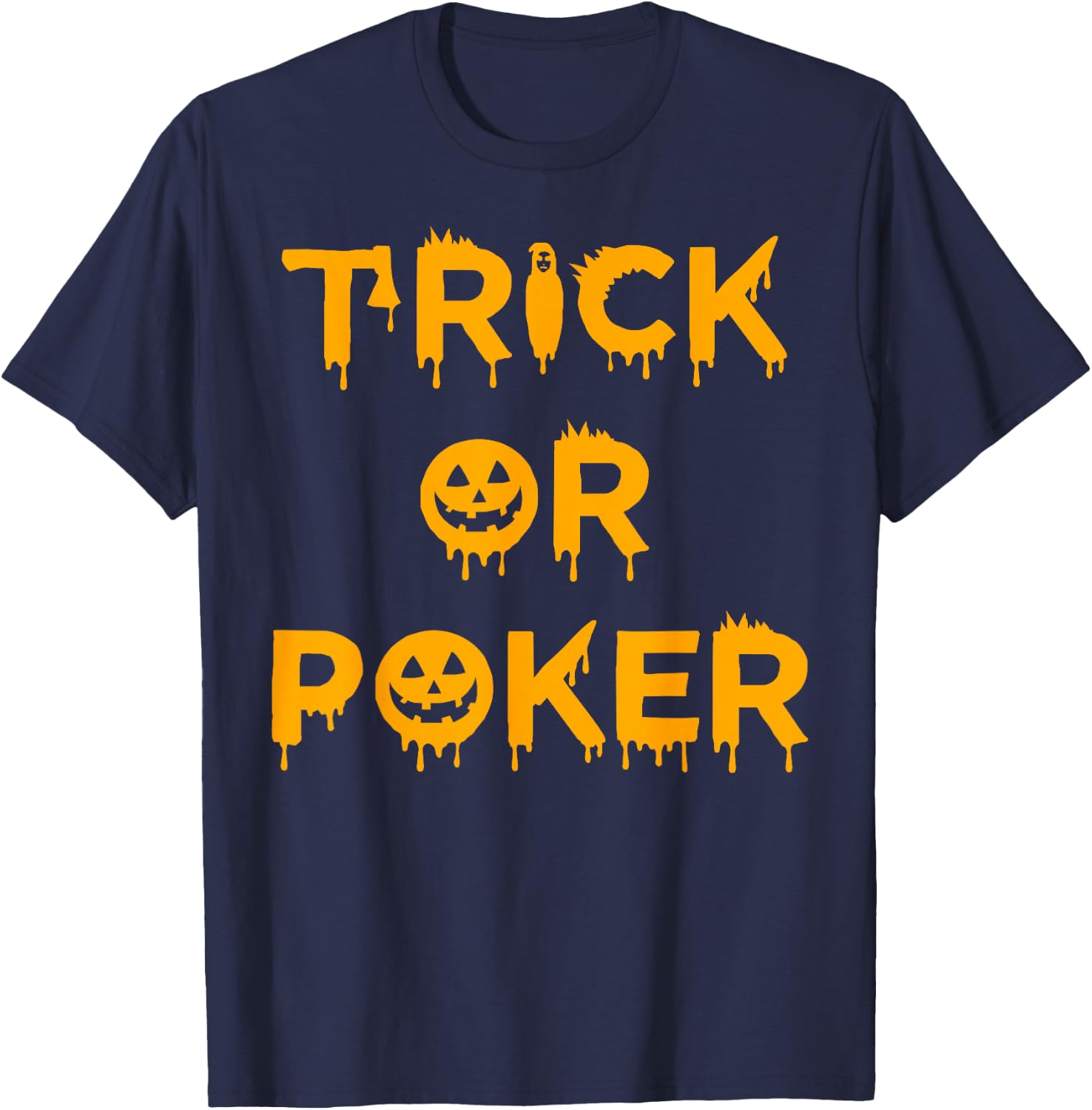 Halloween Poker T-Shirt - T-Shirt | Navy