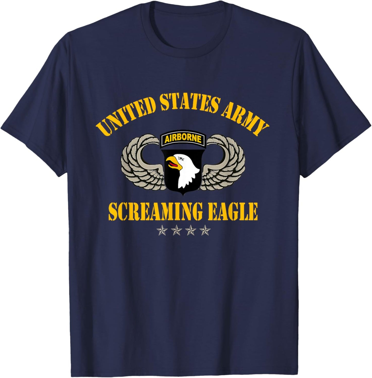 U.S Army 101st Airborne Screaming Eagle Veterans Day T-Shirt - T-Shirt | Navy