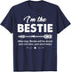 If lost or drunk please return to bestie. I'm the Bestie T-Shirt - T-Shirt | Navy