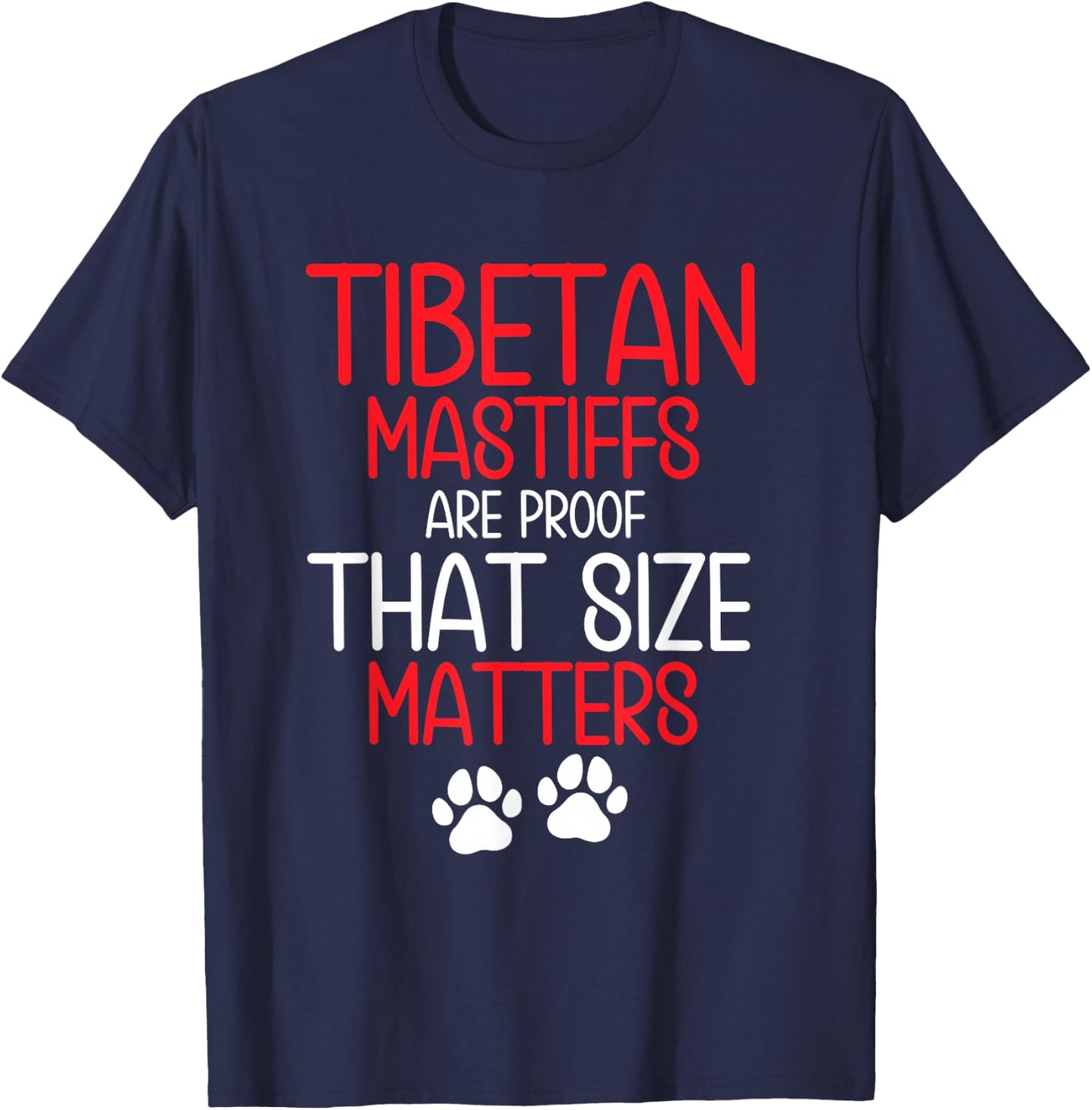 Tibetan Mastiff Food Dog Toys Dog Bed Tibetan Mastiff T-Shirt - T-Shirt | Navy
