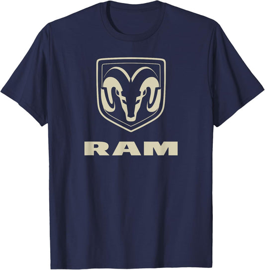 RAM Trucks Tan Logo T-Shirt - T-Shirt | Navy
