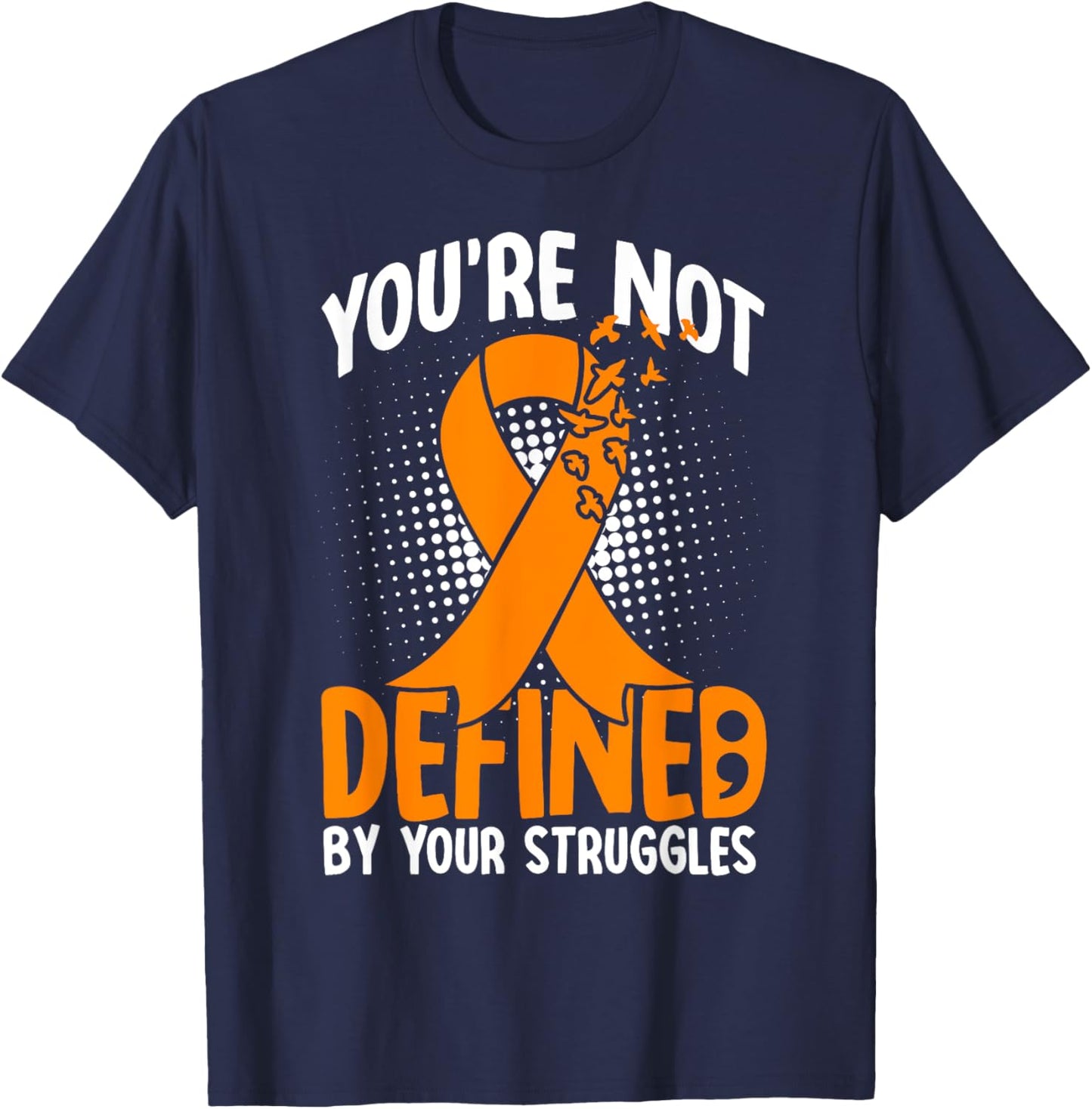 Self Harm Awareness Motivational Positive Mindfulness T-Shirt - T-Shirt | Navy