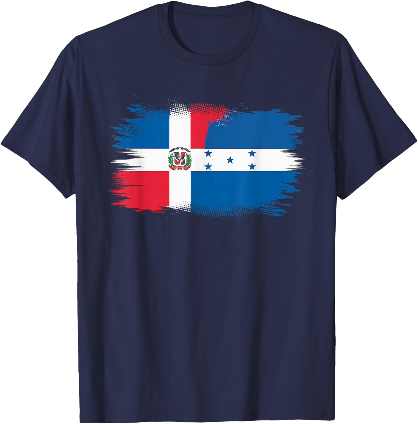 Half Dominican Half Honduran Dominican Republic Honduras T-Shirt - T-Shirt | Navy