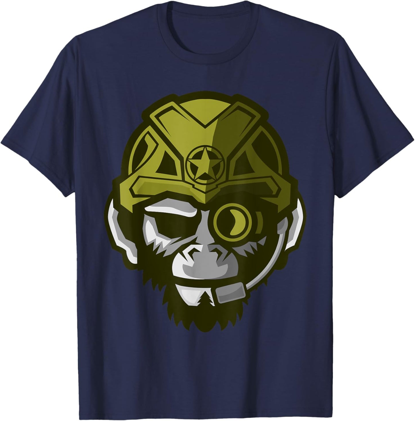 Group Leader Male Gorilla King Of The Beasts Gorilla Army T-Shirt - T-Shirt | Navy