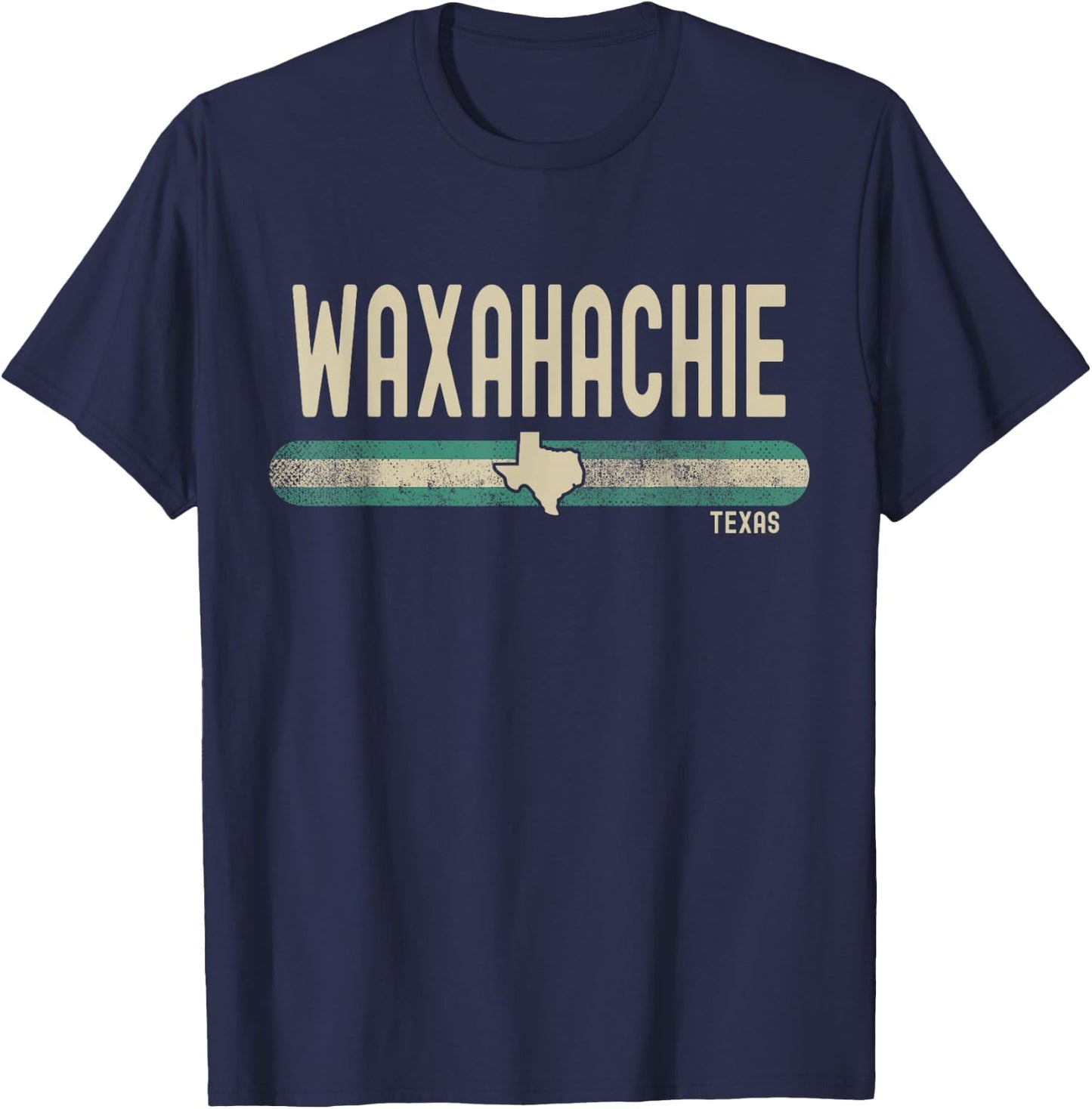 Waxahachie TX | Texas Travel & Holiday T-Shirt - T-Shirt | Navy