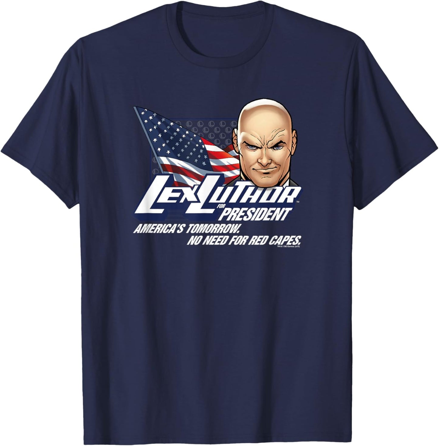 Superman Lex Luthor for President T-Shirt - T-Shirt | Navy