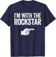 I'm with The Rockstar Shirt Matching Rockstar Costume T-Shirt - T-Shirt | Navy