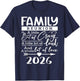 Retro 2026 Family Reunion A Little Bit of Crazy Funny Family T-Shirt - T-Shirt | Navy