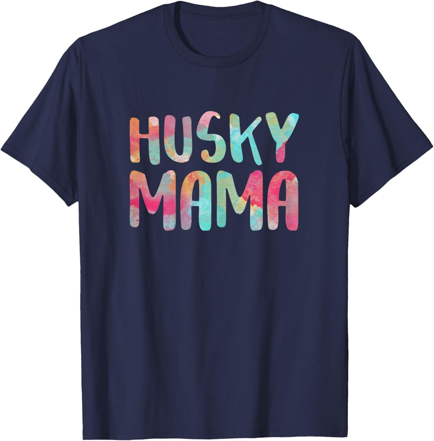 Husky Mama Shirt Women Dog Lover Mothers Day T-Shirt - T-Shirt | Navy