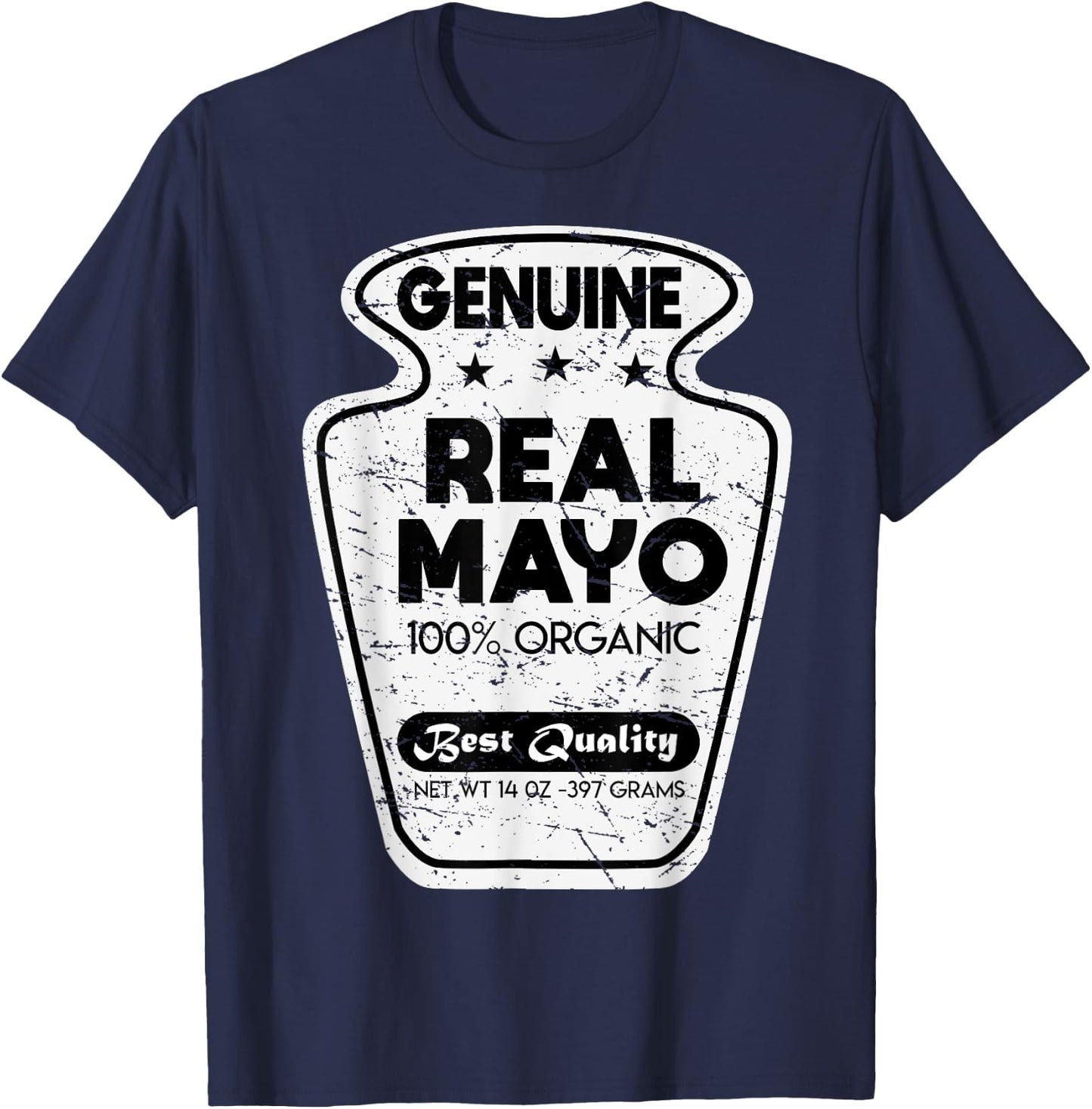Condiment Mayo Mayonnaise Costume Vintage Halloween Gifts T-Shirt - T-Shirt | Navy