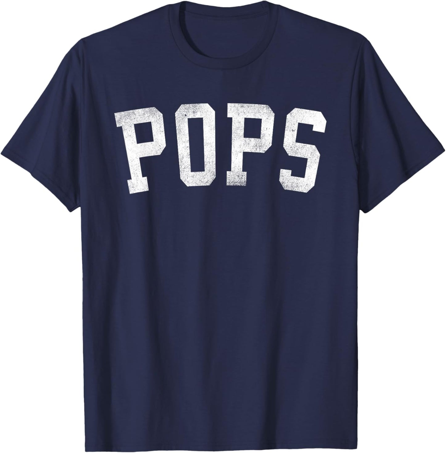 Pops - Classic Bold Font Father's Day Pops T-Shirt - T-Shirt | Navy